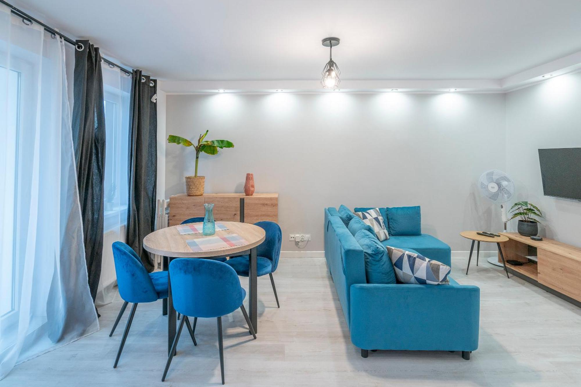 Stylowy Apartament Blue Self Check In 24H Breslavia Exterior foto